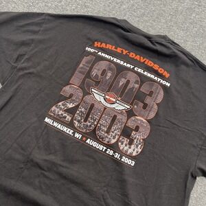 Vintage Harley Davidson T Shirt Mens 2XL Milwaukee Motorcycles Biker Classic SS